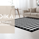 Cozy Hand Woven Tartan Charm(Black)