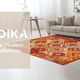 Colorful Rustic Textural Harmony(Red)