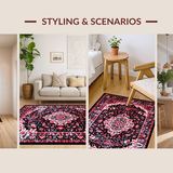 Contemporary Floral Lattice Aesthetic(Red)