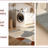 Ultra Soft Area Rug, Non Slip, Stain Resistant, Washable Area Rugs for Living Room, Bedroom, Abstract Modern Low Pile(Gray)