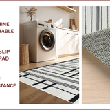 Chic Earthy Striped Motif(Black)