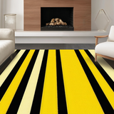 Ultra Soft Area Rug, Non Slip, Stain Resistant, Washable Area Rugs for Living Room, Bedroom, Elegant Earth Tone Zebra Motif(Yellow)