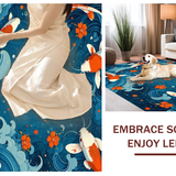 Vibrant Koi Fish Motif(Blue)