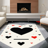 Chic Monochrome Patterned Mat(Black)