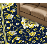 Vintage Floral Medallion Style(Blue)
