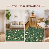 Luxurious Emerald Botanical Imagery(Green)