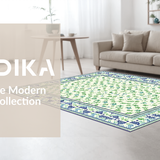 Ultra Soft Area Rug, Non Slip, Stain Resistant, Washable Area Rugs for Living Room, Bedroom, Inviting Round Shape with Animal Illustrations(Beige)