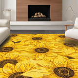 Lively Cozy Floral Tapestry(Yellow)