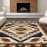 Ultra Soft Area Rug, Non Slip, Stain Resistant, Washable Area Rugs for Living Room, Bedroom, Rustic Southwestern Ethnic Motif(Brown)