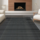 Ultra Soft Area Rug, Non Slip, Stain Resistant, Washable Area Rugs for Living Room, Bedroom, Artful Organic Flowing Patterns(Gray)