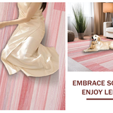 Ultra Soft Area Rug, Non Slip, Stain Resistant, Washable Area Rugs for Living Room, Bedroom, Elegant Soft Toned Shaggy Fabric(Pink)