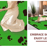 Lively Print Featuring Forest Fauna(Green)