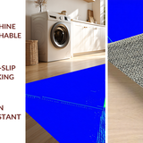Ultra Soft Area Rug, Non Slip, Stain Resistant, Washable Area Rugs for Living Room, Bedroom, Striking Electric Color Fusion(Blue)