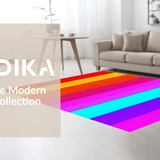 Festive Striped Contemporary Motif(Red)