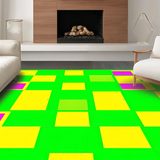 Charming Colorful Checkered Aesthetic(Green)