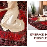 Bold Red Black Geometric Arrangement(Red)