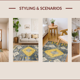 Vintage Ethnic Distressed Aesthetic(Yellow)
