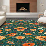 Trendy Contemporary Floral Fusion(Green)