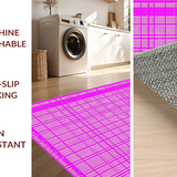 Ultra Soft Area Rug, Non Slip, Stain Resistant, Washable Area Rugs for Living Room, Bedroom, Chic Playful Color Splash Pattern(Purple)