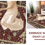 Bold Medallion Art Nouveau Influence(Red)