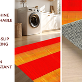 Ultra Soft Area Rug, Non Slip, Stain Resistant, Washable Area Rugs for Living Room, Bedroom, Rustic Warm Earth Palette(Red)