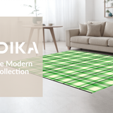 Chic Sage Green Geometric Design(Green)