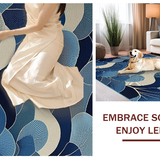 Artistic Layered Fiber Visual Delight(Blue)