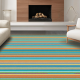Ultra Soft Area Rug, Non Slip, Stain Resistant, Washable Area Rugs for Living Room, Bedroom, Playful Whimsical Swirl Design(Orange)