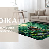 Intricate Forest Scene Print(Green)