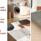 Ultra Soft Area Rug, Non Slip, Stain Resistant, Washable Area Rugs for Living Room, Bedroom, Elegant Minimalist Animal Theme(Gray)