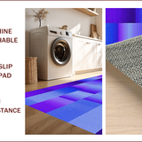 Ultra Soft Area Rug, Non Slip, Stain Resistant, Washable Area Rugs for Living Room, Bedroom, Contemporary Ogee Design with Depth(Purple)