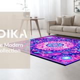 Striking UV Reactive Circular Art(Purple)