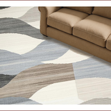 Ultra Soft Area Rug, Non Slip, Stain Resistant, Washable Area Rugs for Living Room, Bedroom, Elegant Abstract Earthy Tones(Gray)