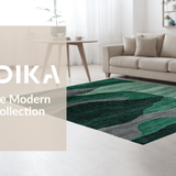Luxurious Light Green Flowing Design(Green)