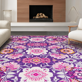 Contemporary Abstract Floral Composition(Purple)