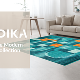 Contemporary Vibrant Tiled Design(Blue)