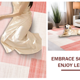 Ultra Soft Area Rug, Non Slip, Stain Resistant, Washable Area Rugs for Living Room, Bedroom, Subtle Cozy Shaggy Appeal(Pink)