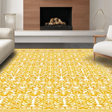 Ultra Soft Area Rug, Non Slip, Stain Resistant, Washable Area Rugs for Living Room, Bedroom, Luxurious Warm Tones Composition(Yellow)