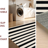 Cozy Rustic Striped Visual Appeal(Black)