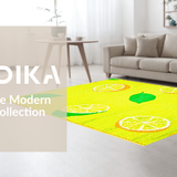 Elegant Black and Yellow Floral Fusion(Yellow)