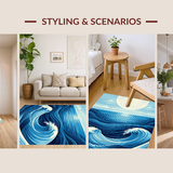 Fresh Turquoise Ripple Effect(Blue)