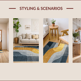 Ultra Soft Area Rug, Non Slip, Stain Resistant, Washable Area Rugs for Living Room, Bedroom, Modern Grey Gold Living Room Non-Shedding Rug(Gray)