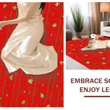 Delightful Nature Motif Kitchen Accent(Red)