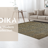 Ultra Soft Area Rug, Non Slip, Stain Resistant, Washable Area Rugs for Living Room, Bedroom, Bold Graphic Leopard Composition(Brown)