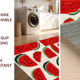 Ultra Soft Area Rug, Non Slip, Stain Resistant, Washable Area Rugs for Living Room, Bedroom, Charming Outdoor Picnic Vibe(Red)