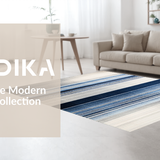 Ultra Soft Area Rug, Non Slip, Stain Resistant, Washable Area Rugs for Living Room, Bedroom, Contemporary Ombre Area Rug Design(Blue)