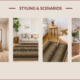Ultra Soft Area Rug, Non Slip, Stain Resistant, Washable Area Rugs for Living Room, Bedroom, Eclectic Multicolor Animal Print(Brown)