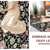 Contemporary Abstract Floral Design(Black)