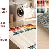 Ultra Soft Area Rug, Non Slip, Stain Resistant, Washable Area Rugs for Living Room, Bedroom, Serene Minimalist Ombre Effect(Beige)