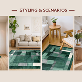 Elegant Geometric Forest Green(Green)